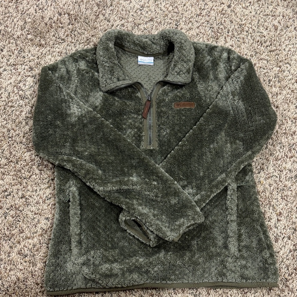 Columbia Forest Green Fleece Jacket
